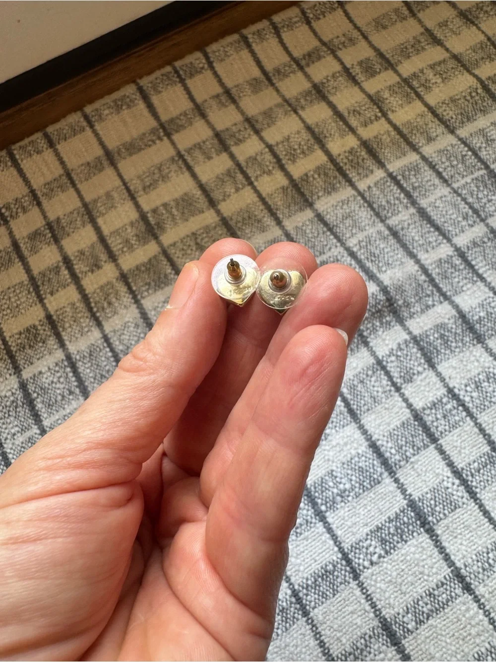J. Crew Heart Crystal Stud Earrings